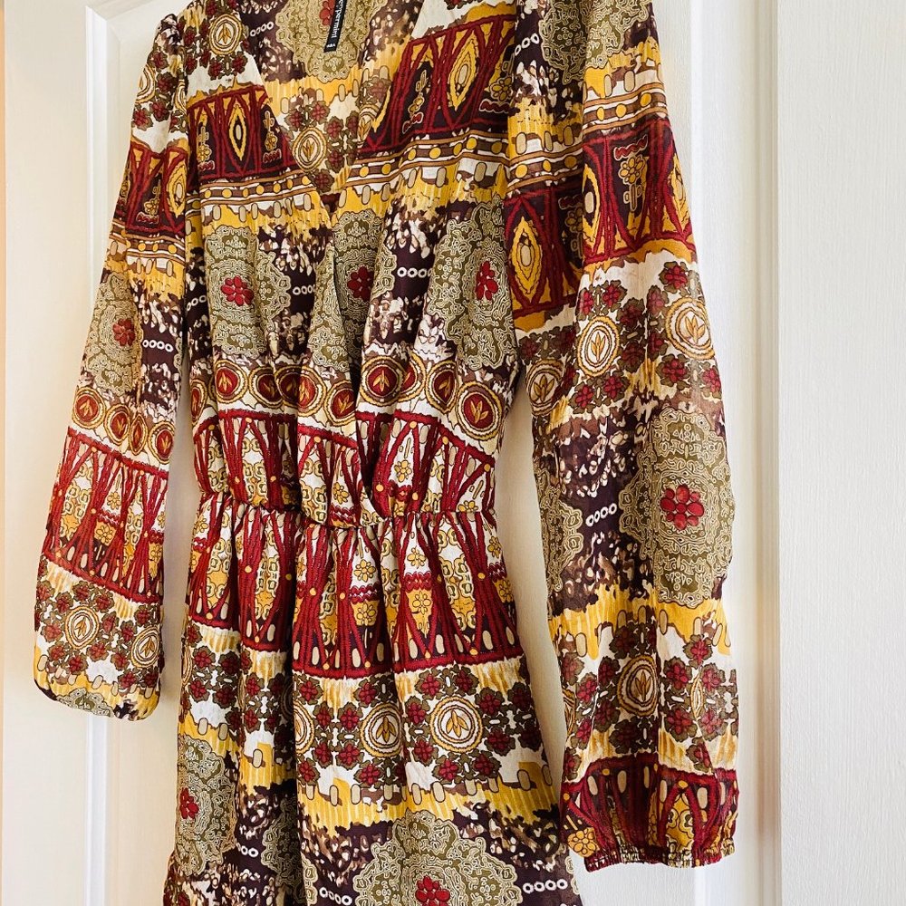 Peppermint | Boho Chic Patterned Mini Dress | Neu… - image 3